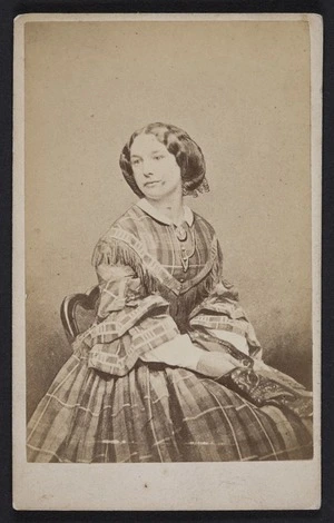 Webster, Hartley (Auckland) fl 1852-1900 :Portrait of unidentified woman (Could be a member of the Hull family)