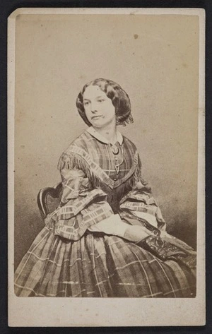 Webster, Hartley (Auckland) fl 1852-1900 :Portrait of unidentified woman