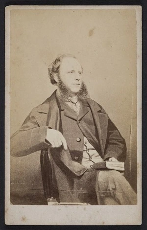 Webster, Hartley (Auckland) fl 1852-1900 :Portrait of unidentified man (Could be a member of the Hull family)