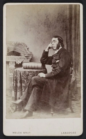 Welch Brothers (Landport) fl 1860s-1880s :Portrait of unidentified man