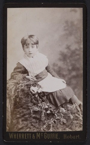 Wherrett & McGuffie (Hobart) fl 1887 :Portrait of unidentified young girl
