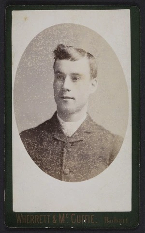 Wherrett & McGuffie (Hobart) fl 1887 :Portrait of unidentified young man