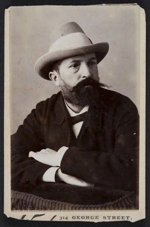 Wood, Granville A, active 1880-1885: Portrait of Dr Otto Finsch