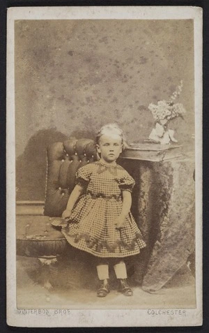 Winterbon Brothers (Colchester, England) fl 1880s :Portrait of unidentified young girl