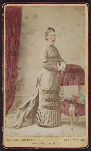 Wrigglesworth & Binns (Wellington) fl 1874-1900 :Portrait of unidentified woman