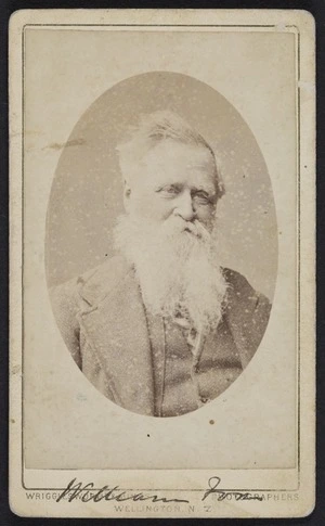 Wrigglesworth & Binns (Christchurch & Dunedin) fl 1874-1900 :Portrait of William Fox