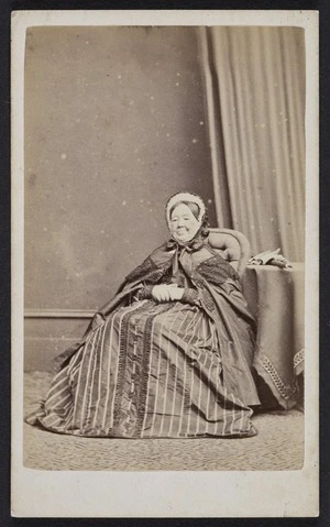 Wrigglesworth, J D (Wellington) fl 1863-1900 :Portrait of Mrs Johnston, Judge Johnstons mother