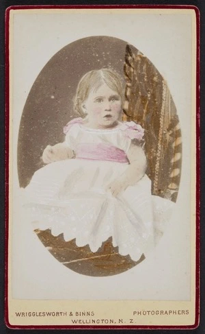 Wrigglesworth & Binns (Wellington) fl 1874-1900 :Portrait of unidentified young child