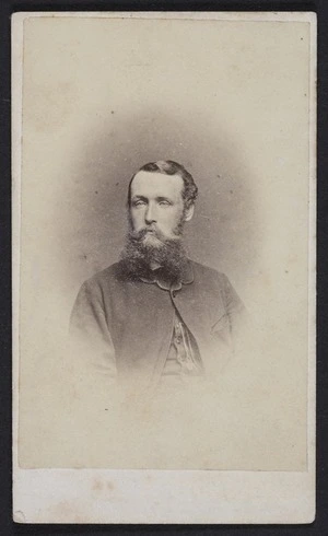 Webster, Hartley (Auckland) fl 1852-1900 :Portrait of Major William Gilbert Mair