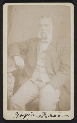 Whitton, Stephen (London) fl 1880s :Portrait of Topia Turoa