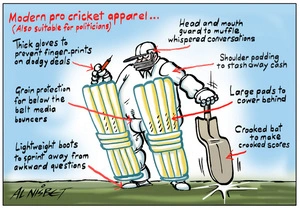 Nisbet, Alastair, 1958- :Modern pro cricket apparel. 24 May 2014