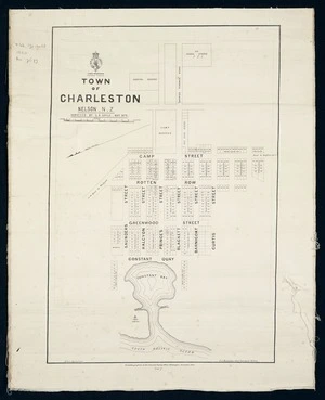 Town of Charleston, Nelson, N.Z. / surveyed by G.R. Sayle, May 1873.