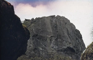 View of the south face of Mt Dumas, Campbell Island