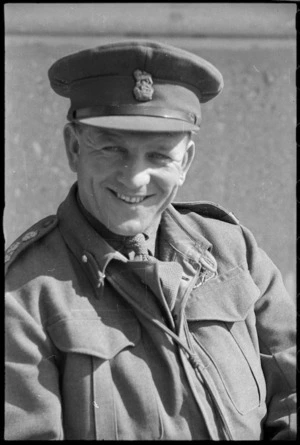 New Zealander Brigadier I L Bonifant, Italy, during World War 2