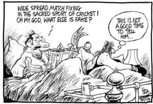 Scott, Thomas, 1947- :"Wide spread match fixing in the sacred sport of cricket!" 22 May 2014