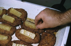 Crumbed pork cutlets, Campbell Island