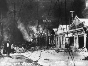 Tennyson Street, Napier, after the 1931 Hawke's Bay earthquake