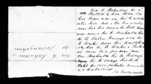 Undated letter from Paora Ropiha to McLean