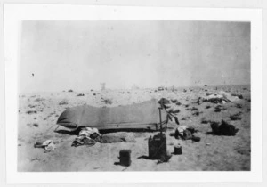 21 Battalion Signal Office at Ruweisat Ridge - Photograph taken by R B Abbott