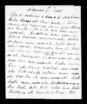 Letter from Ropiha Takihau and others to McLean