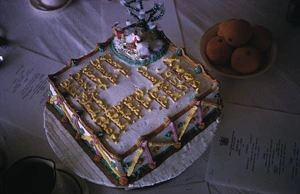 The Christmas cake, Campbell Island, 1959