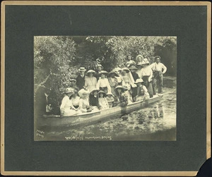 Unidentified group at Hamurana Spring - Photograph taken by R G Marsh