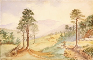 [Hodgkins, William Mathew], 1833-1898 :In the Wainui Valley, Akaroa, March 1868.