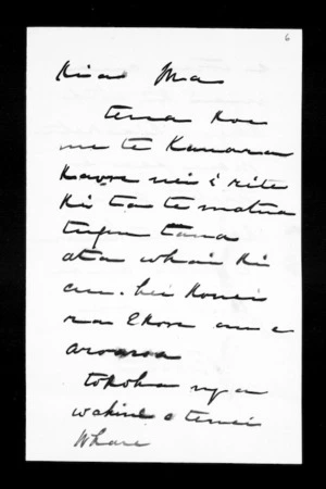 Undated letter from Ropata to McLean