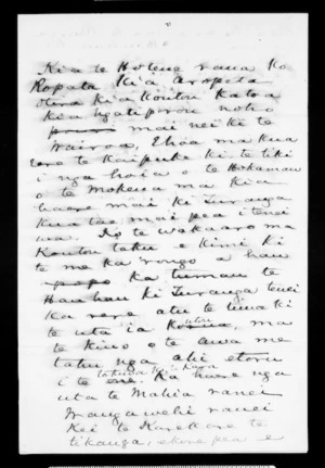 Letter from McLean to Hotene and Wahawaha