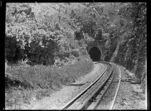 Railway tunnel at the summit of the Rimutaka Hill, 1908