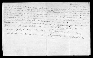 Letter from Rupuha Te Mahukihuki to McLean