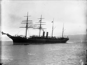 The clipper-type steamship Arawa