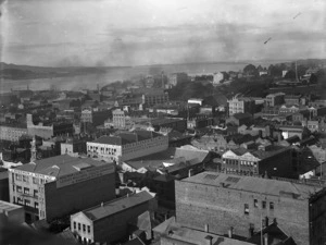 Part 3 of a 8 part panorama of Auckland, taken from St Matthew's Church