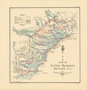 Plan of scenic reserves, Westland, N.Z. / W.G.H. del.