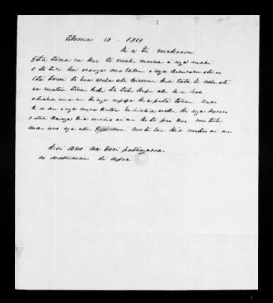 Letter from Hori Potangaroa to McLean