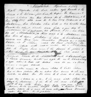 Letter from Pehimana Kaha to Te Hapuku