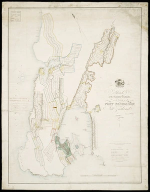 Sketch of the country districts in the vicinity of Port Nicholson, New Zealand , Jan. 4th, 1843 / engraved by R.H. Davies.