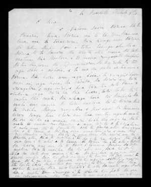 Letter from Ropata Ngarongamate to Kapene Paora (with translation)