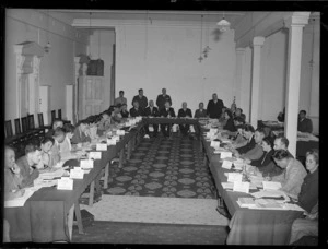 Delegates at a Women's Conference [Maori Women's Welfare League?]