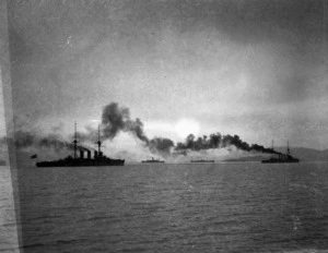 New Zealand ships in Samoa during World War I