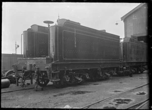 The tender of an "Aa" class steam locomotive.