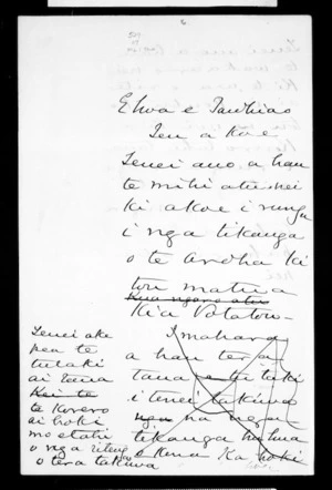 Undated letter from McLean to Tawhiao