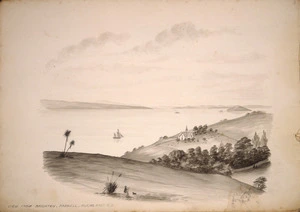 Backhouse, John Philemon 1845-1908 :View from Brighton, Parnell, Auckland, N.Z. 23.2.[18]71.
