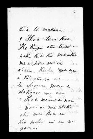 Letter from Paora Haenga to McLean