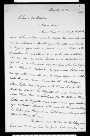 Letter from McLean to Wereta