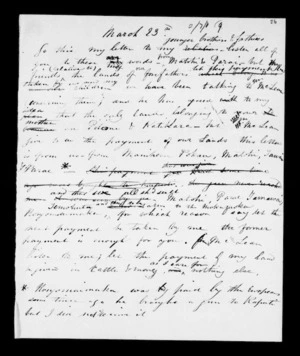 Draft translation of letter from Matohi and Parae, Taranaki