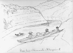 Crawford, James Coutts, 1817-1889 :View from Ohinemutu Whanganui R[iver]. [30 dec. 1861]