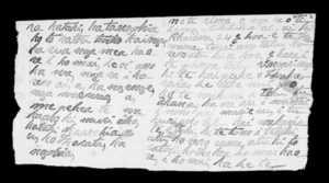 Letter from Tangaroa to George Grey (with translation)