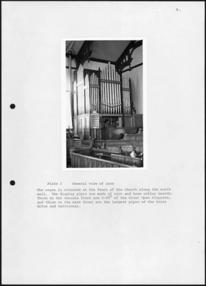 Photograph of the general view of organ casing