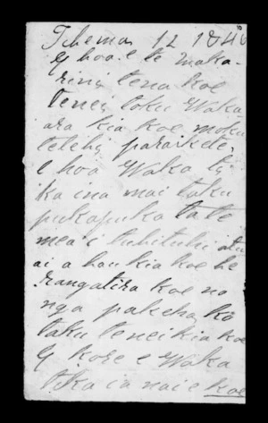 Letter to McLean from unidentified correspondent